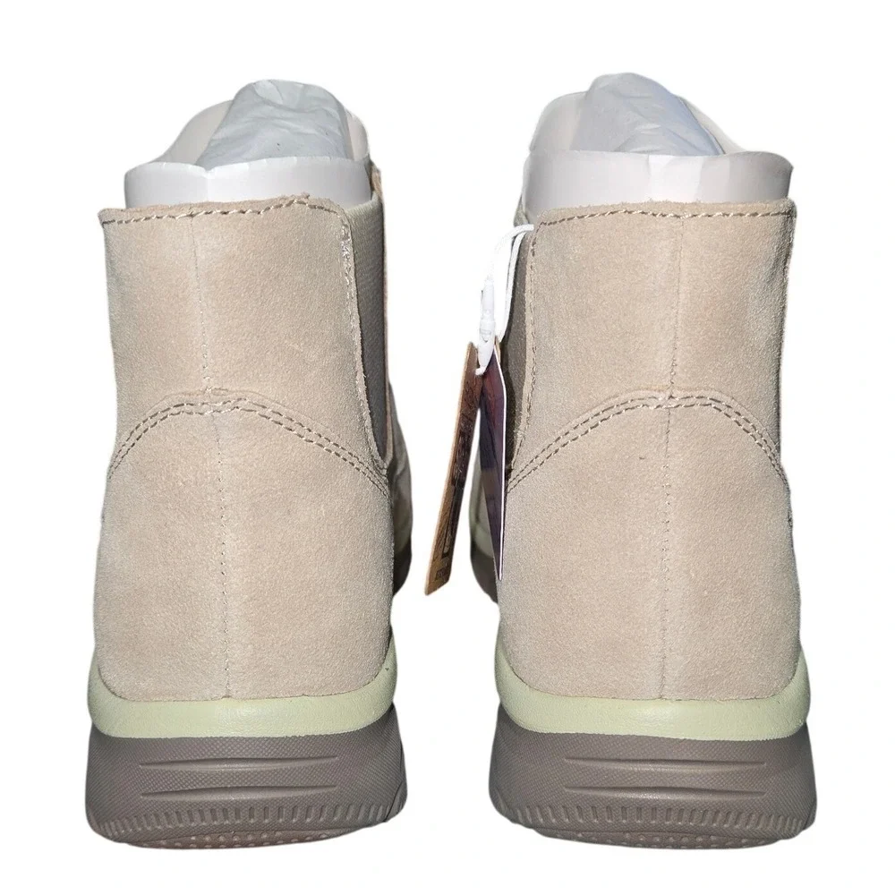Sz 5.5 Skechers Hands Free Slip-ins Easy Going Casual Icon Boots Dark Natural